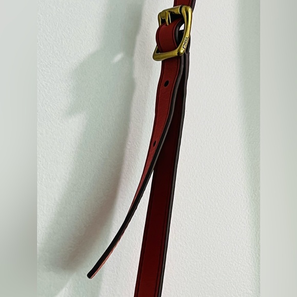 Fossil Orange Leather Crossbody Bag - Picture 7 of 7